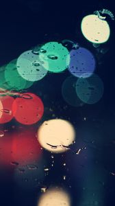 Preview wallpaper glare, circles, drops, glass, light