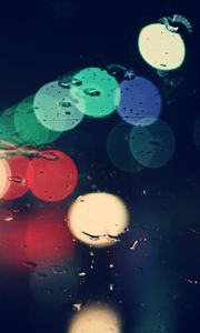 Preview wallpaper glare, circles, drops, glass, light