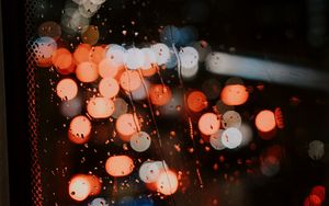 Preview wallpaper glare, circles, glass, drops
