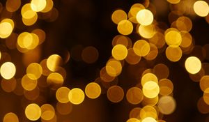 Preview wallpaper glare, circles, light, golden