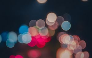 Preview wallpaper glare, colorful, circles, blur