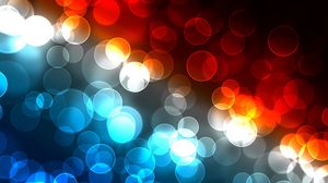 Preview wallpaper glare, colorful, circles, light