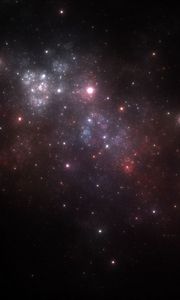 Preview wallpaper glare, dots, nebula, abstraction, fractal