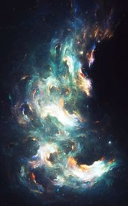 Preview wallpaper glare, light, abstraction, cloud, nebula