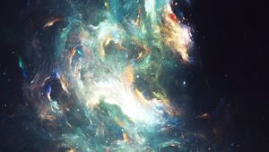 Preview wallpaper glare, light, abstraction, cloud, nebula