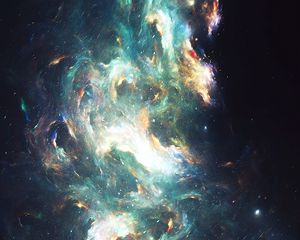 Preview wallpaper glare, light, abstraction, cloud, nebula