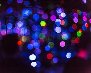 Preview wallpaper glare, light, circles, colorful