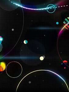 Preview wallpaper glare, light, luster, circles, shapes