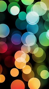 Preview wallpaper glare, lots, circles, colorful, light