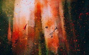 Preview wallpaper glass, blur, spots, paint, abstraction
