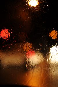 Preview wallpaper glass, bokeh, glare, rain, wet, macro