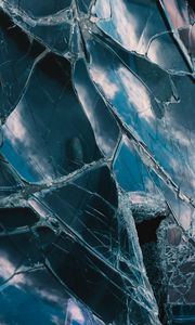 Preview wallpaper glass, broken, cranny, shards, texture