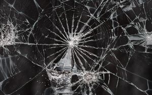 Preview wallpaper glass, cranny, broken, shards