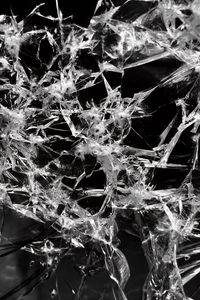 Preview wallpaper glass, cranny, broken, bw