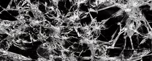 Preview wallpaper glass, cranny, broken, bw