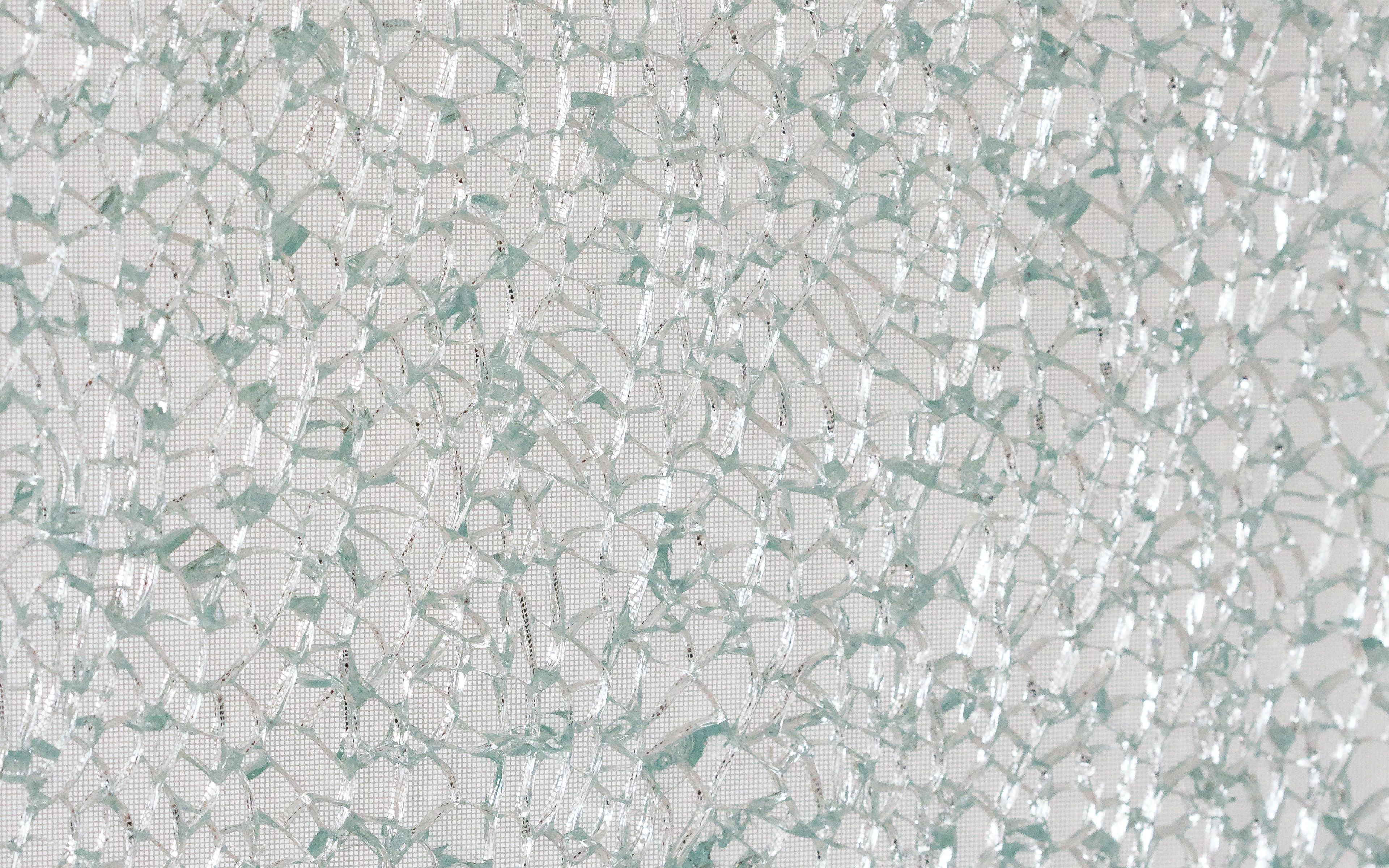 3840x2400 Wallpaper glass, cranny, broken, shards, texture