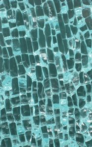 Preview wallpaper glass, cranny, shards, broken, blue, texture