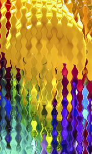 Preview wallpaper glass, distortion, colorful, background