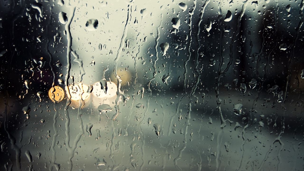 Wallpaper glass, drop, rain, moisture
