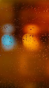 Preview wallpaper glass, drops, blur, focus
