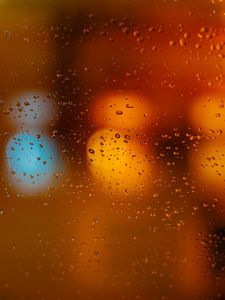 Preview wallpaper glass, drops, blur, focus