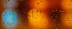 Preview wallpaper glass, drops, blur, focus