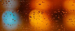Preview wallpaper glass, drops, blur, focus