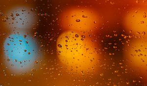 Preview wallpaper glass, drops, blur, focus
