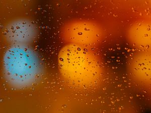 Preview wallpaper glass, drops, blur, focus