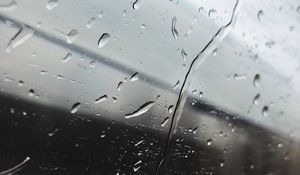 Preview wallpaper glass, drops, blur, rain