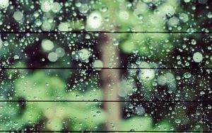 Preview wallpaper glass, drops, bokeh, blur, wet