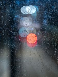 Preview wallpaper glass, drops, bokeh, wet, macro