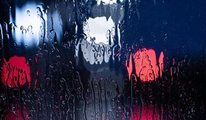Preview wallpaper glass, drops, drips, bokeh, blur