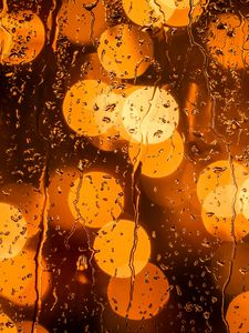 Preview wallpaper glass, drops, glare, close-up