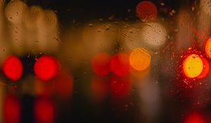 Preview wallpaper glass, drops, glare, bokeh, circles