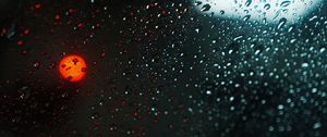 Preview wallpaper glass, drops, glare, bokeh, macro, rain
