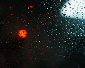 Preview wallpaper glass, drops, glare, bokeh, macro, rain