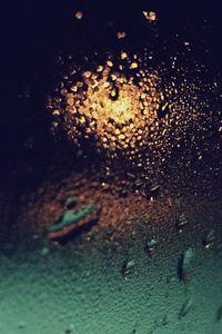 Preview wallpaper glass, drops, light, night