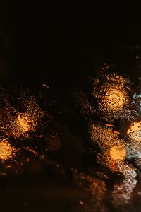 Preview wallpaper glass, drops, lights, blur, macro, wet