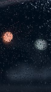 Preview wallpaper glass, drops, lights, water, wet, macro