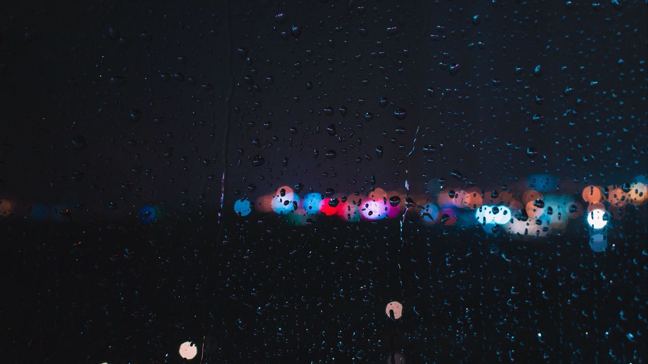 Wallpaper glass, drops, macro, moisture, rain, surface