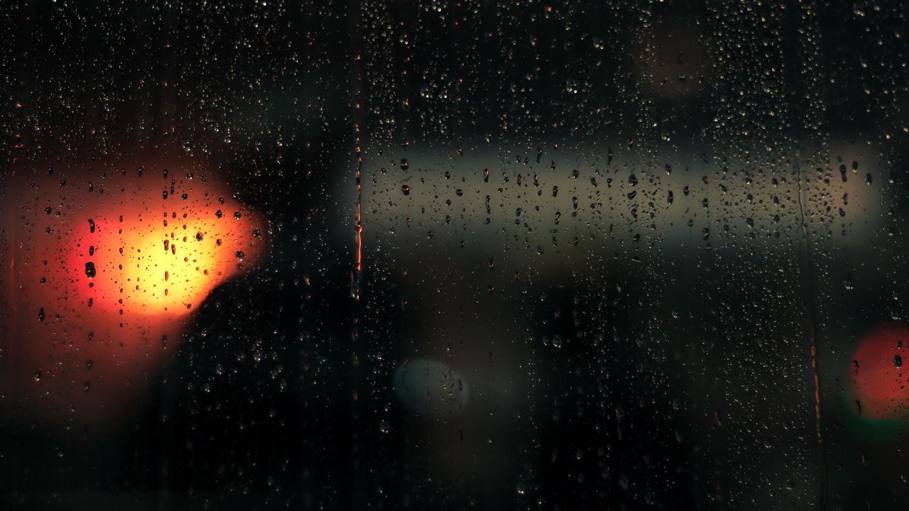 Wallpaper glass, drops, macro, rain, glare