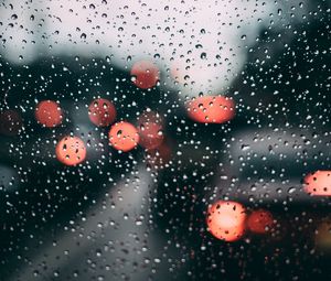 Preview wallpaper glass, drops, macro, surface, wet