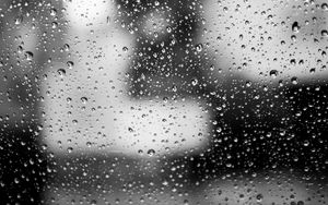 Preview wallpaper glass, drops, macro, black and white