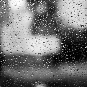 Preview wallpaper glass, drops, macro, black and white