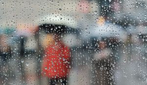 Preview wallpaper glass, drops, moisture, surface, rain