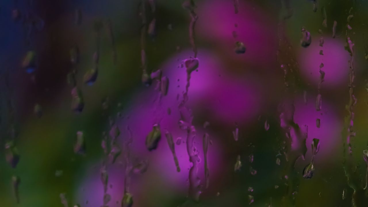 Wallpaper glass, drops, rain, water, blur