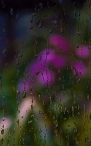 Preview wallpaper glass, drops, rain, water, blur