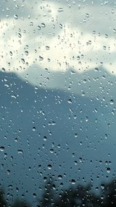 Preview wallpaper glass, drops, rain, moisture, blur