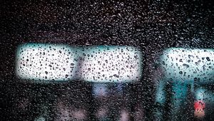 Preview wallpaper glass, drops, rain, moisture, surface, wet